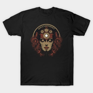 Third Eye Awaken Flower Of Life Souls Deep Thoughts Soul Meditation T-Shirt